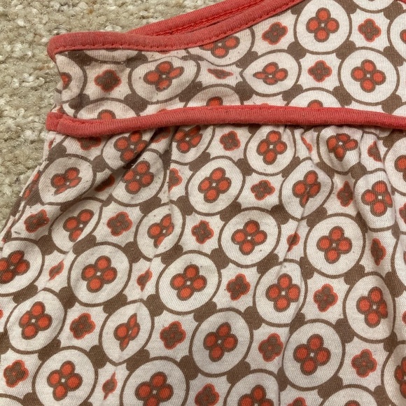 Vintage Y2K Floral Wide Strap Babydoll Top, 2000’s, Peach & Cream, Women’s Small - Picture 8 of 9